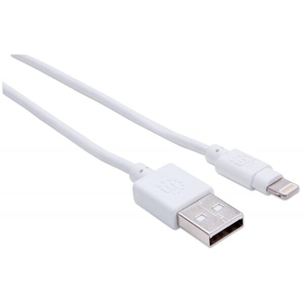 CABO ILYNK USB-A 0.5MT (M) PARA LIGHTNING (M) BRANCO MANHATTAN