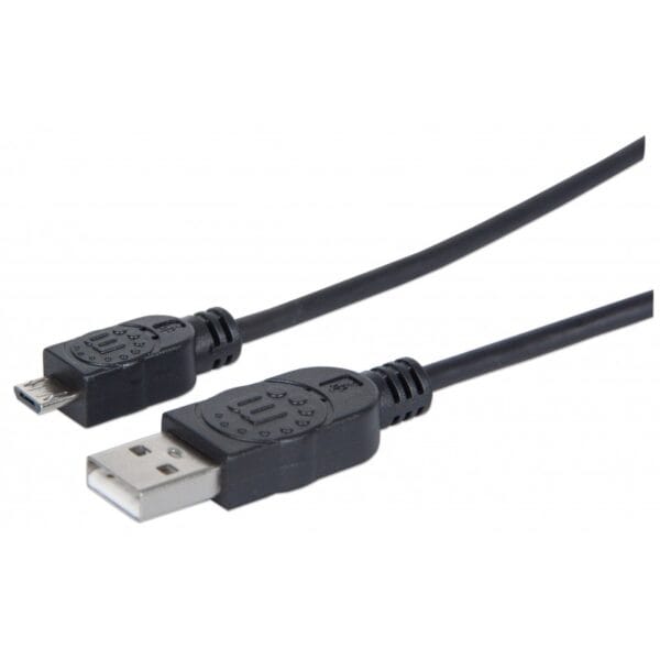 CABO USB-A 1.8MT (M) PARA MICRO-B (M) PRETO MANHATTAN