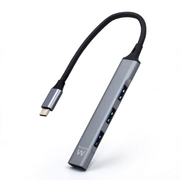 HUB EWENT USB-C 3.2 P/ 4 USB 2.0