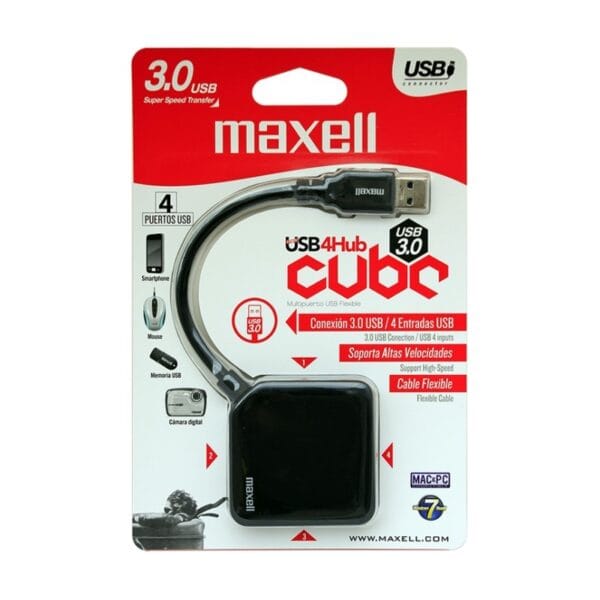 HUB MAXELL USB 3.0 430 4-PORT  347645