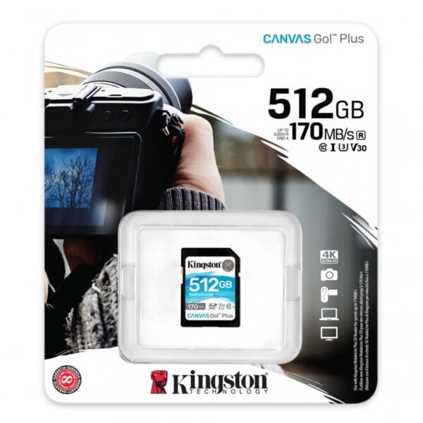 MOD SD CARD 512GB CL10 KINGSTON 170R GO! PLUS