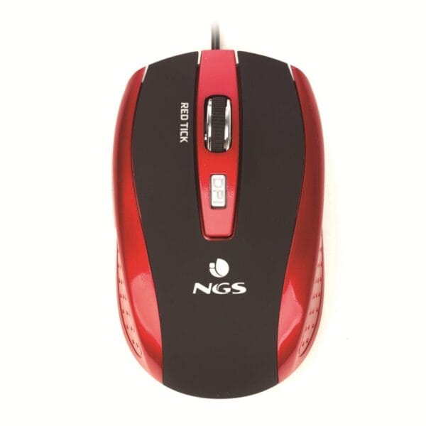 MOUSE NGS 800/1600 DPI 5 BOTOES TICKRED C/FIO