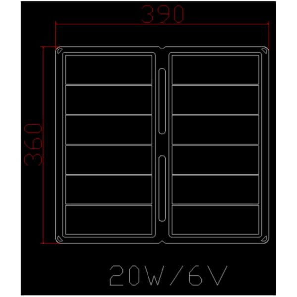 PAINEL SOLAR 20W 2XUSB 5V/4A DOBRÁVEL