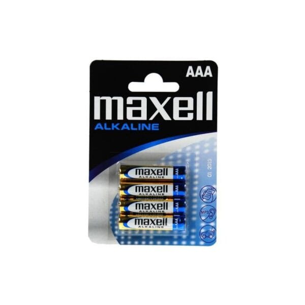 PILHA AAA LR03 PK/4  MAXELL ALKALINE