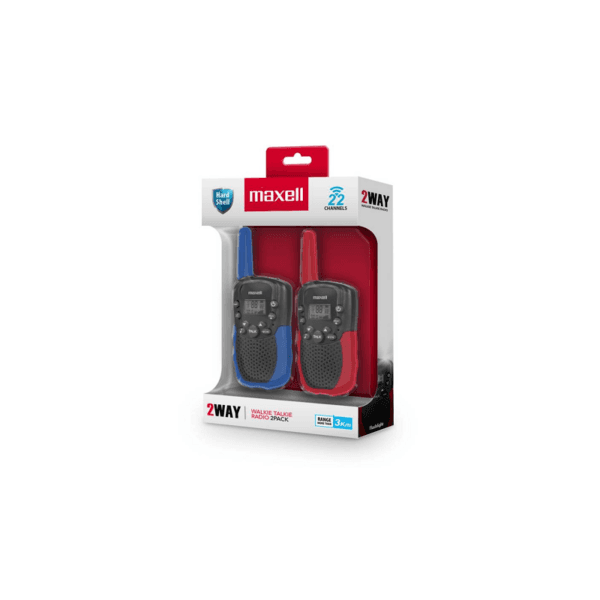 WALKIE-TALKIE MAXELL 2PK AZUL/VERMELHO 348541