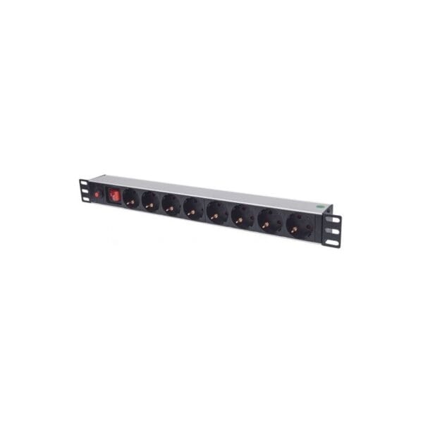 PDU RACKMOUNT 1U 8 GERMAN TYPE 3M INT