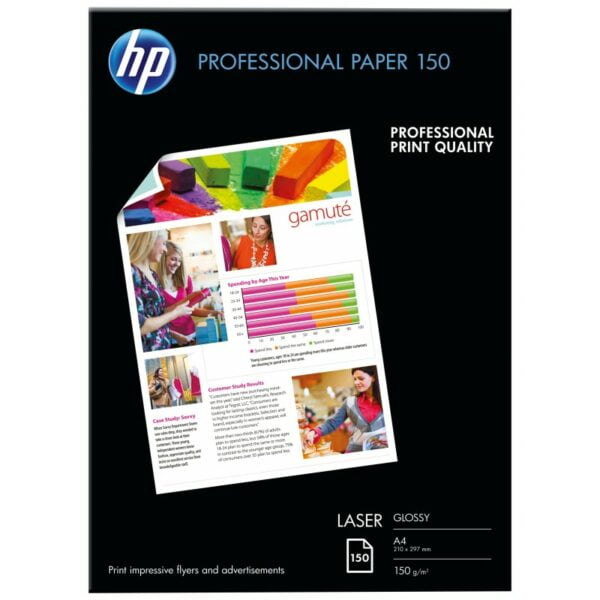 PAP HP CG965A PROF GLOSSY 150 GRS  A4