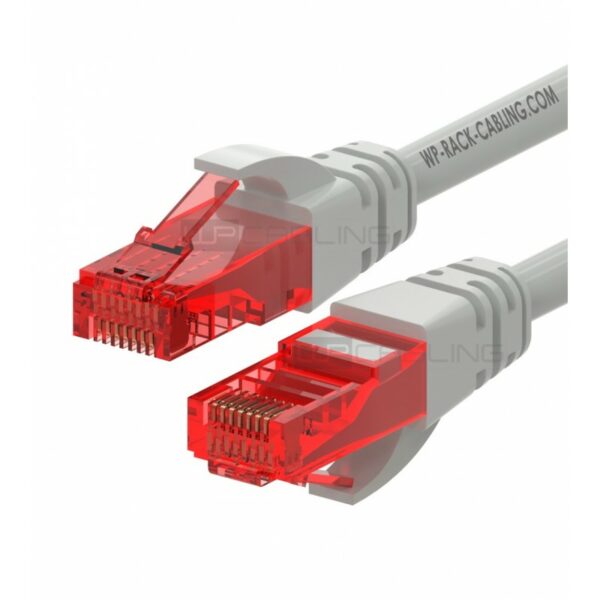 CABO REDE CAT6 O,5M U-UTP WP RACK AWG 26/7 CINZA