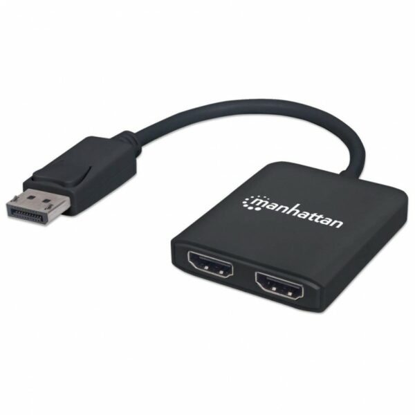 HUB SPLITTER DISPLAYPORT INP (F) PARA 2XHDMI OUT (F) 4K@30HZ MANHATTAN