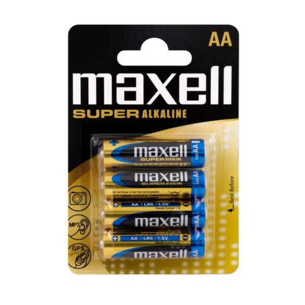 PILHA AA LR06 PK/4 MAXELL SUPERALCALINA