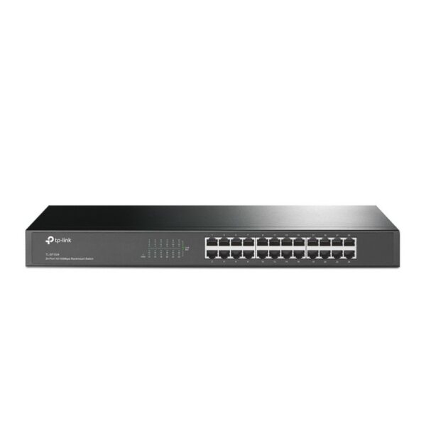 SWITCH 24 TP-LINK 1U 13' 10/100 S/GESTÃO RACKMOUNT