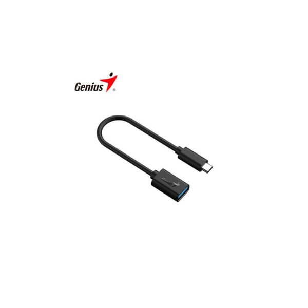 ADAPT COM CABO GENIUS USB-C 3.0 (M) PARA USB-A(F)