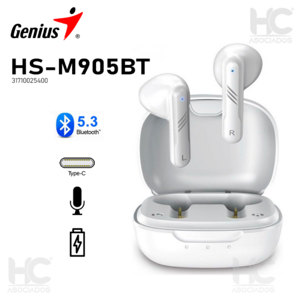 EARBUDS GENIUS HS-M905BT BRANCO