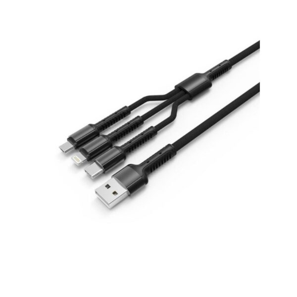 CABO LDNIO 3 IN 1 USB-C LIGHTNING MICRO 1.2M FC