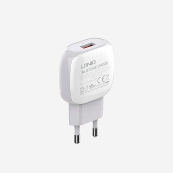 CARREGADOR LDNIO QC3.0 USB LIGHTING BRANCO