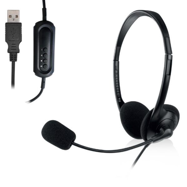 HS EWENT USB COM MIC 2.1M PRETO