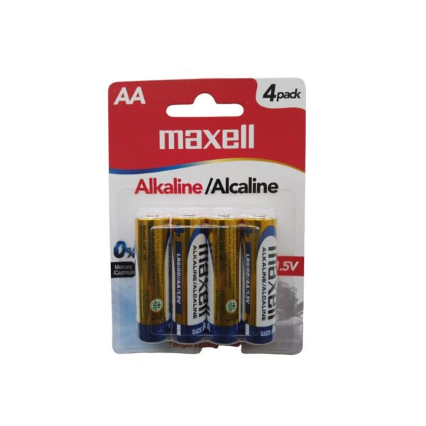 PILHA AA LR06 PK/4 MAXELL ALKALINE