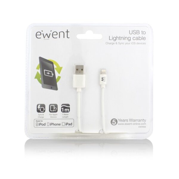 CABO USB-A PARA LIGHTNING EWENT IPHONE 1.0M - Image 3