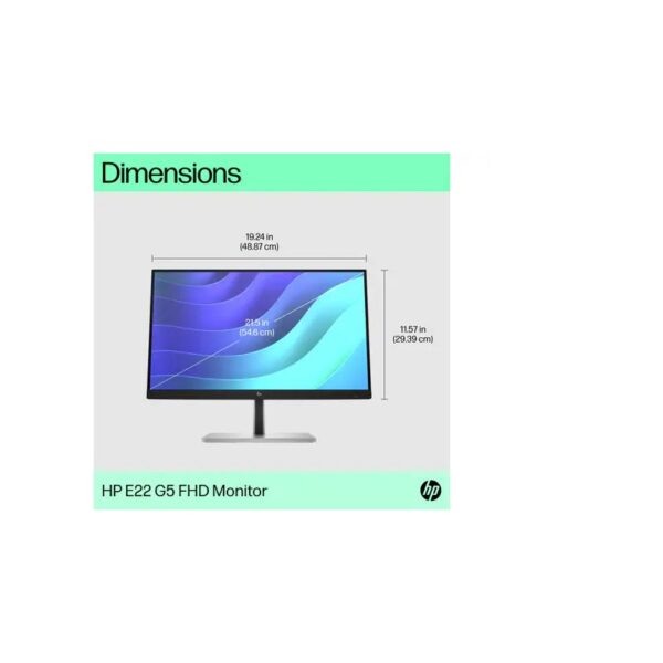 MONITOR 21.5' HP E22 G5 FHD HDMI/DP/4USB