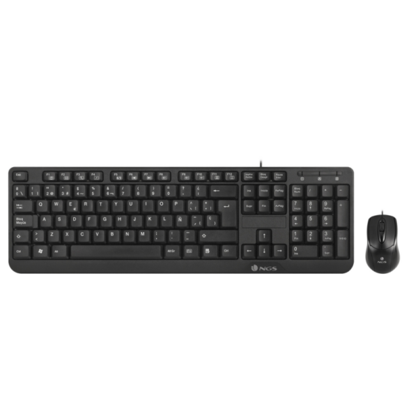 TECLADO+MOUSE NGS MULTIMEDIA WIRED DESKTOP COCOA