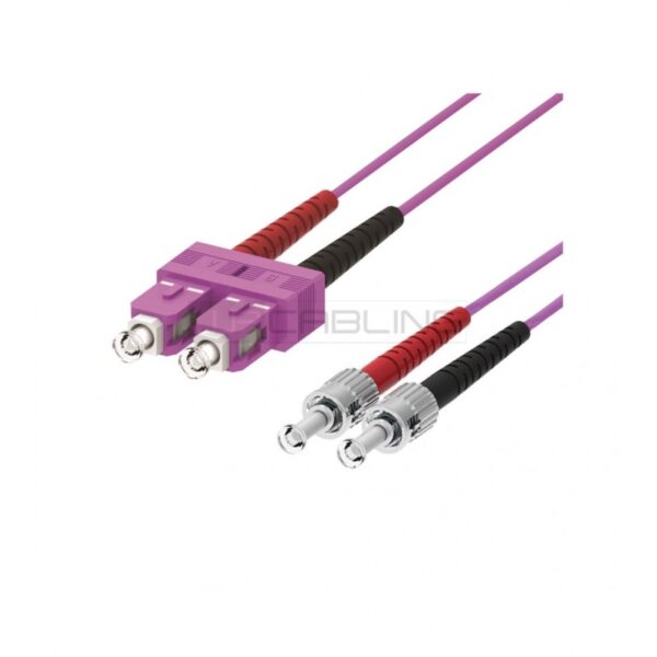 PATCH CABLE F.O. ST/SC 2M MULTIMODE 50/125 OM4